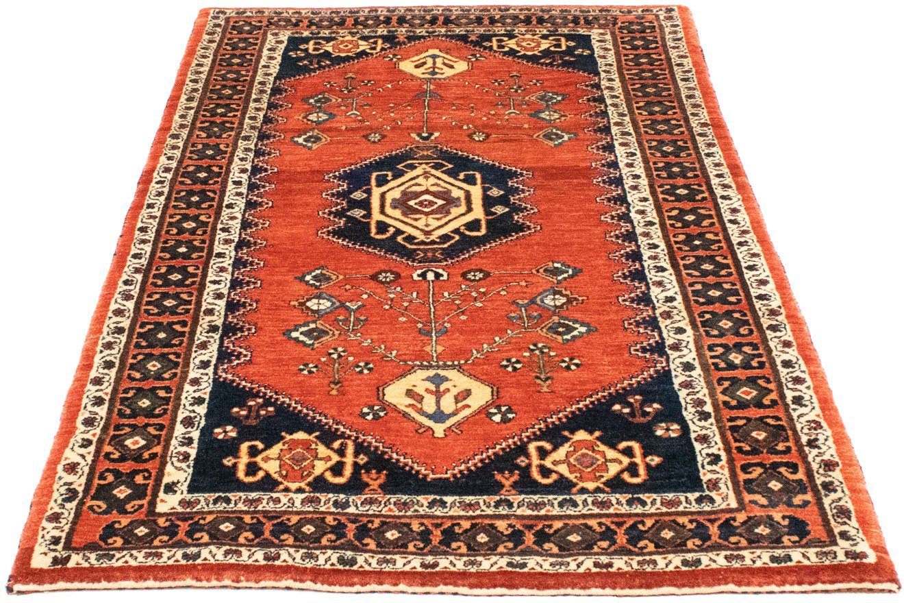Wollteppich Ghashghai Teppich handgeknüpft rot, morgenland, rechteckig, Höhe: 8 mm, handgeknüpft