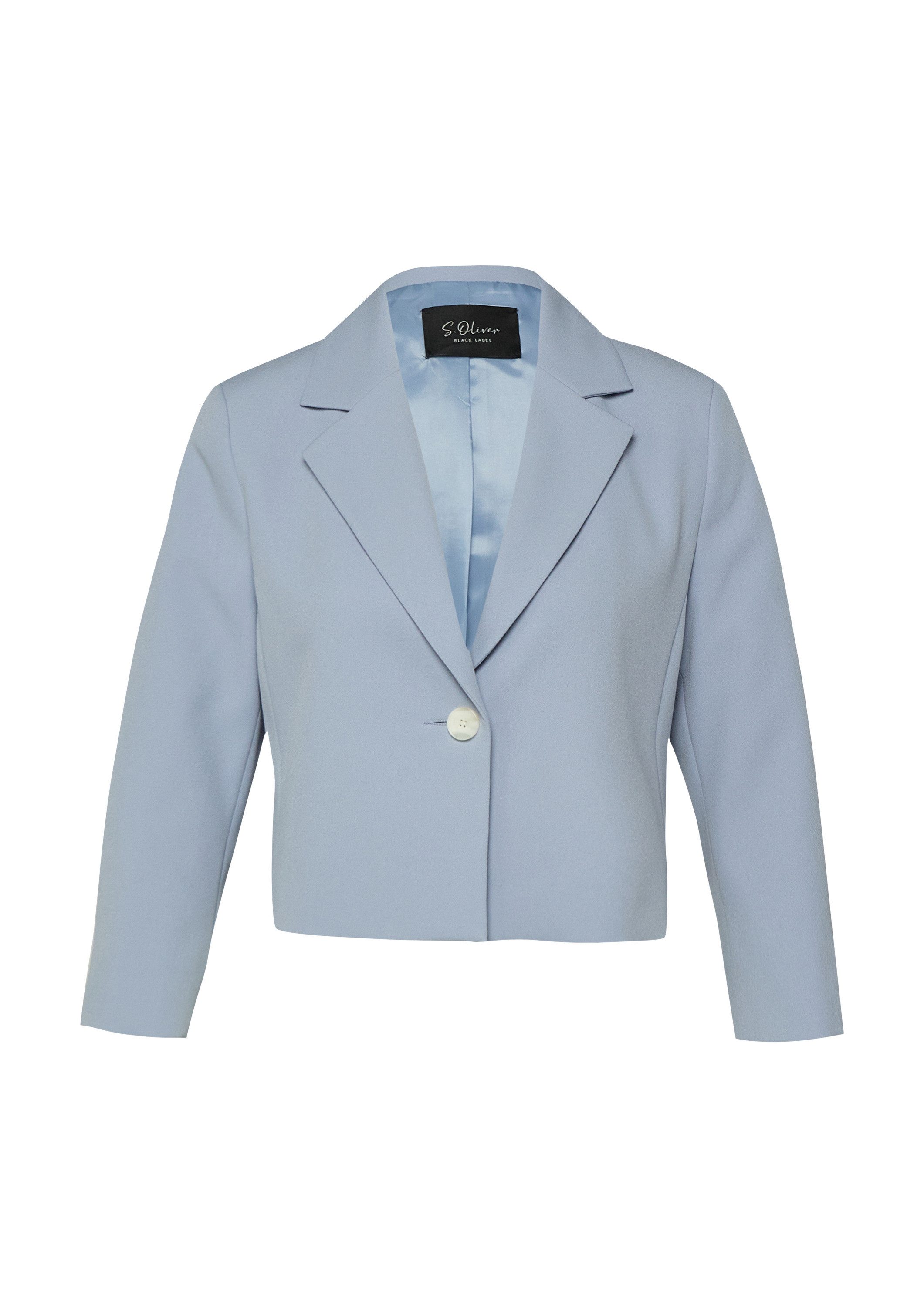 s.Oliver Jackenblazer Indoor-Blazer Eleganter Kurz-Blazer mit 3/4-Ärmeln
