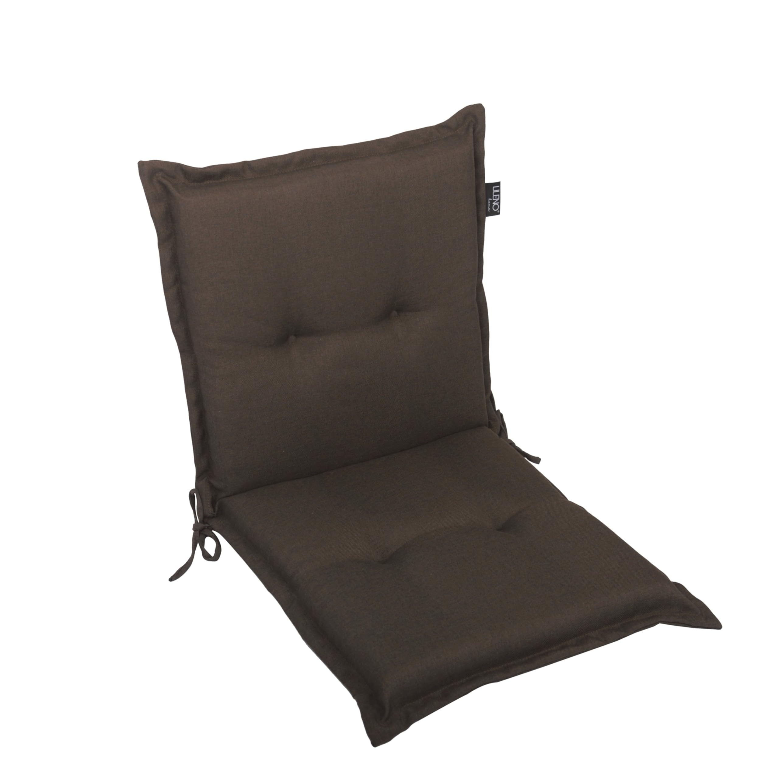 LILENO HOME Polsterauflage Gartenstuhl Niedriglehner Auflage, bequeme Sitzauflage für Gartenmöbel, (1 St., 1er Set), Polsterauflage Chocolate, Sitzpolster für Klappstühle