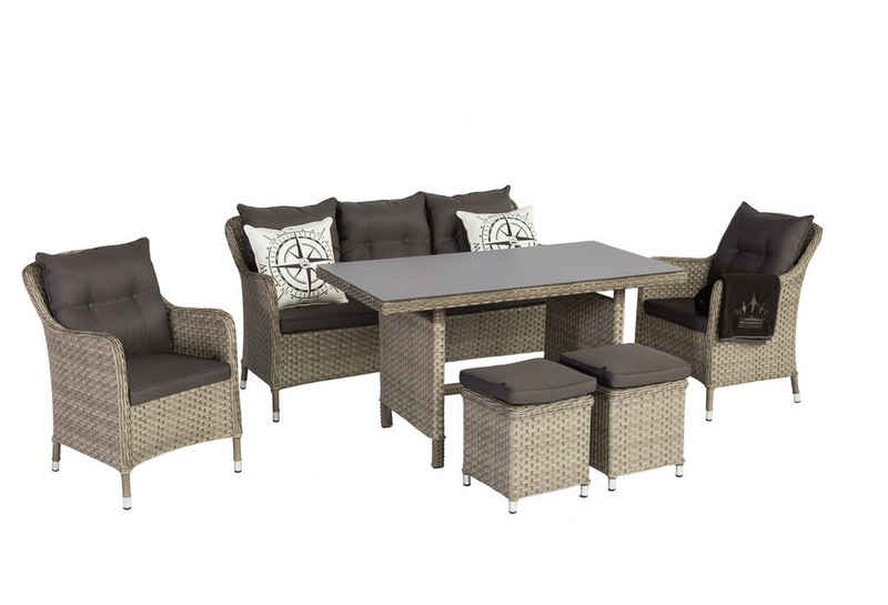 MANDALIKA Garden Gartenlounge-Set Dining Lounge Set Davos