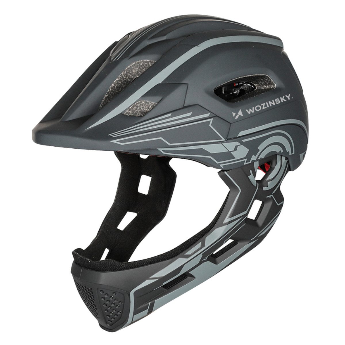 Wozinsky Fahrradhelm HT-27, Integralhelm mit USB-LED-Rücklicht für zusätzliche Sichtbarkeit