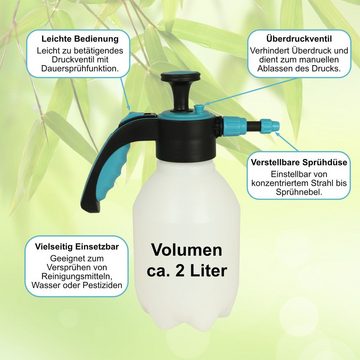 Heimwerkercenter Gießkanne MePla - Handdrucksprüher 2L + Gartenspritze 5L - für HAUS & Garten