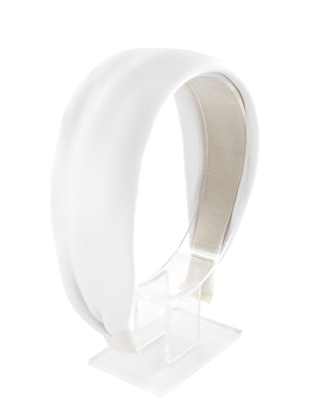 axy Haarreif Breiter Haarreif Damen Satin gepolstert, Breiter Damen Haarreifen aus Satin Stirnband Haarband