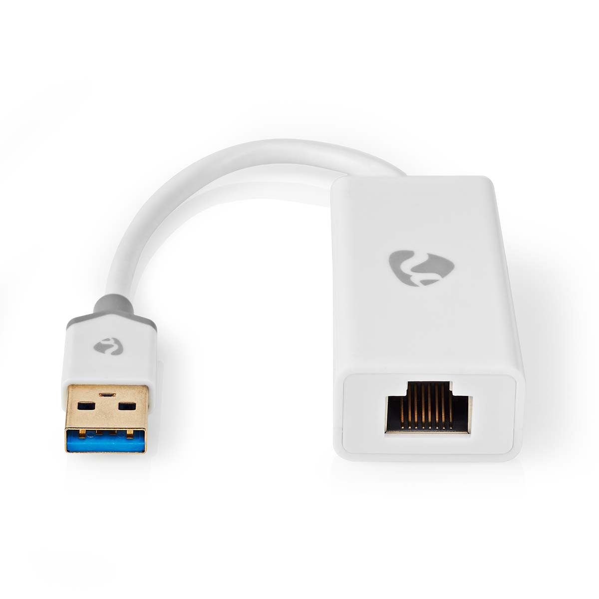 Nedis CCBW61950WT02 USB-Adapter USB-A Stecker zu USB-A Stecker, laptop und pc, usb lan adapter, gigabit rj45, kompakt, schnell eingeri