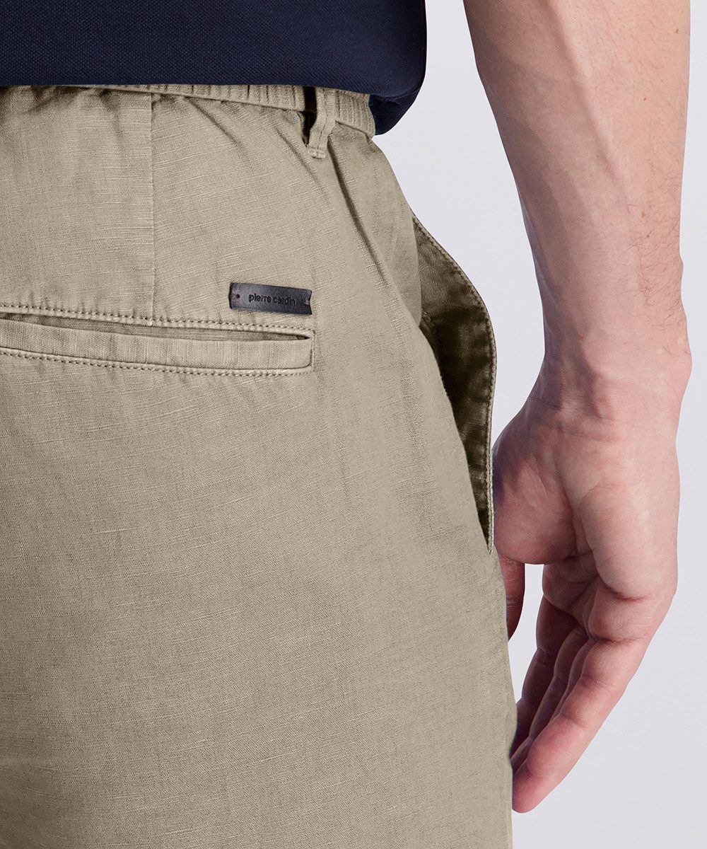 Pierre Cardin Leinenhose Chino Clemont Leinen Mix mit elastischem Bund und Kordelzug