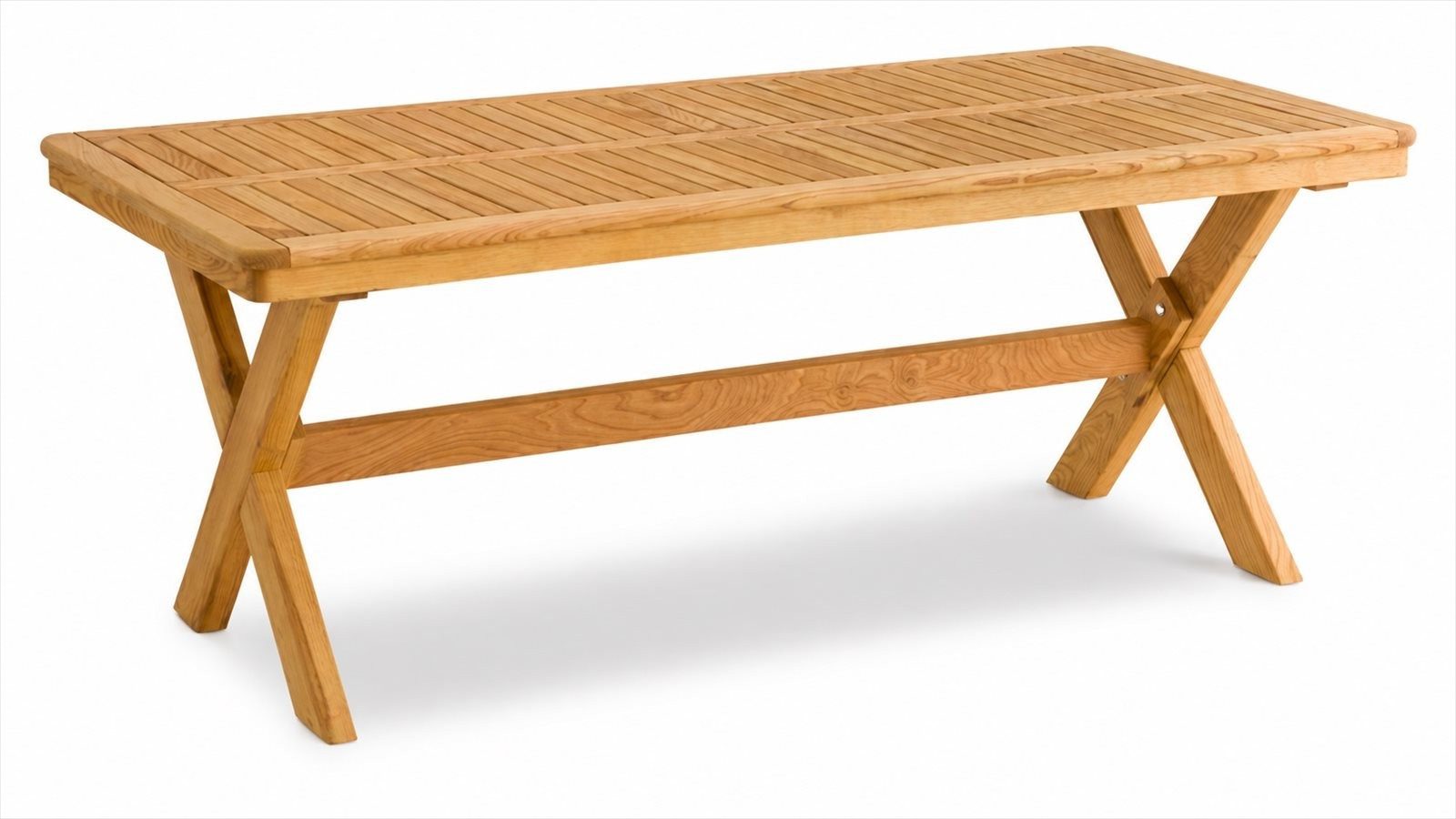 Xlmoebel Esstisch Gartentisch Komfortabel Holz Natur Zeitlos Esstisch Outdoor Terrasse (1-St., 1-tlg)