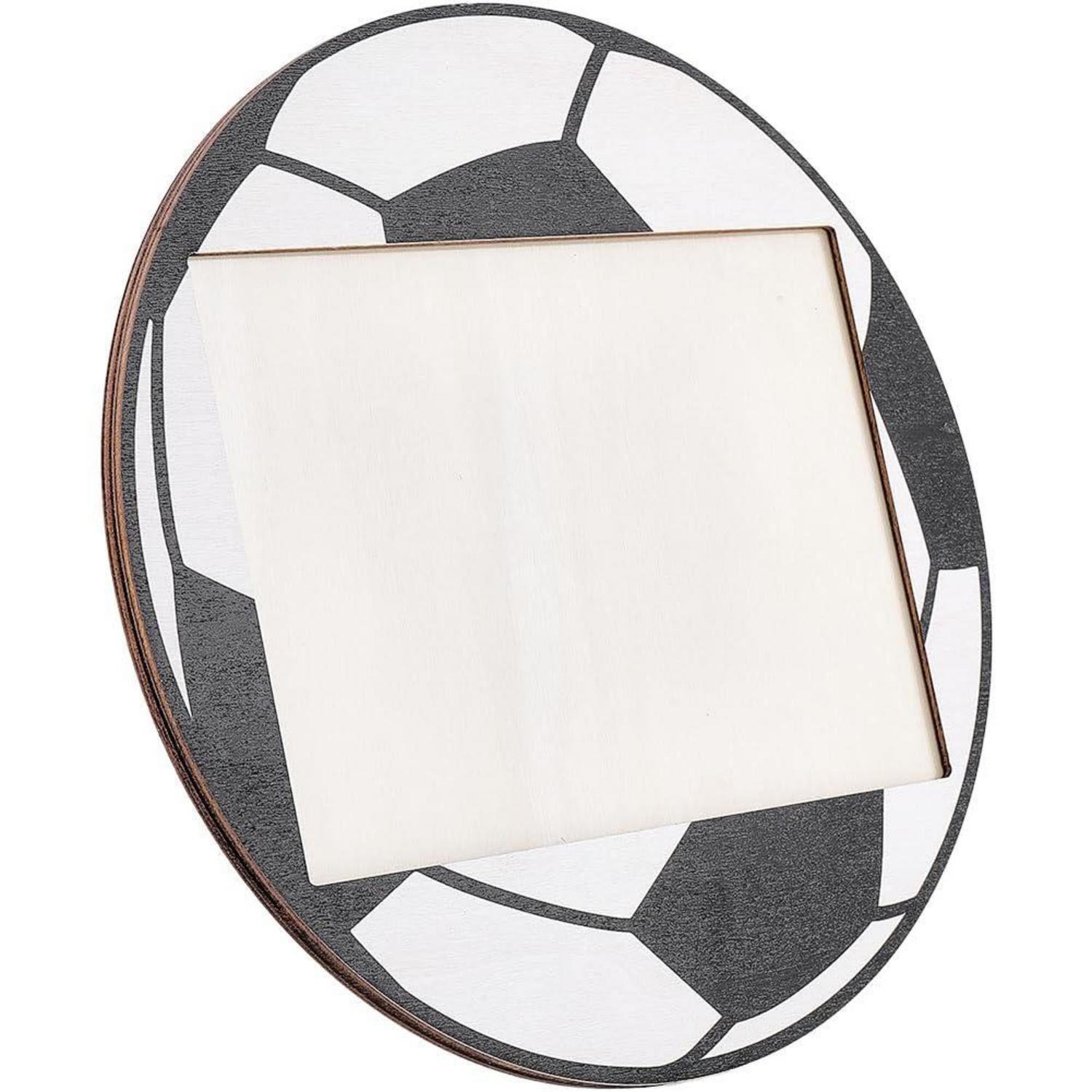LuxusKollektion Bilderrahmen Sport Bilderrahmen Fußball 22.3x22.3cm Holz, (1 St)