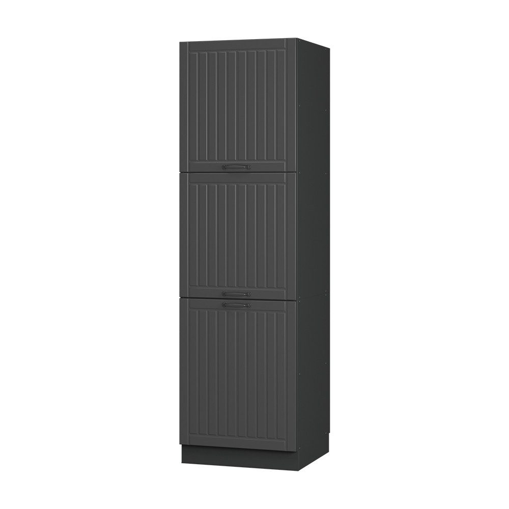 Vicco Herdumbauschrank Fame-Line, Dunkelgrau/Anthrazit, 60 cm günstig online kaufen
