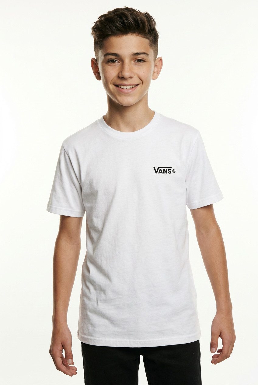 Vans T-Shirt LEFT CHEST SS TEE Kurzarmdesign, mit Rundhalsausschnitt, aus Baumwolle, normale Länge