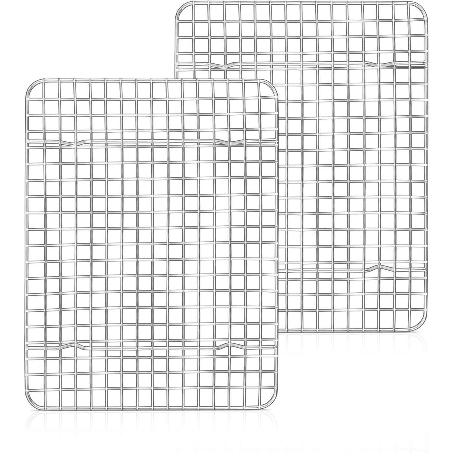LuxusKollektion Abkühlgitter Abkühlgitter Edelstahl Rechteckig Set Backen Kühlen 2 30x23 cm