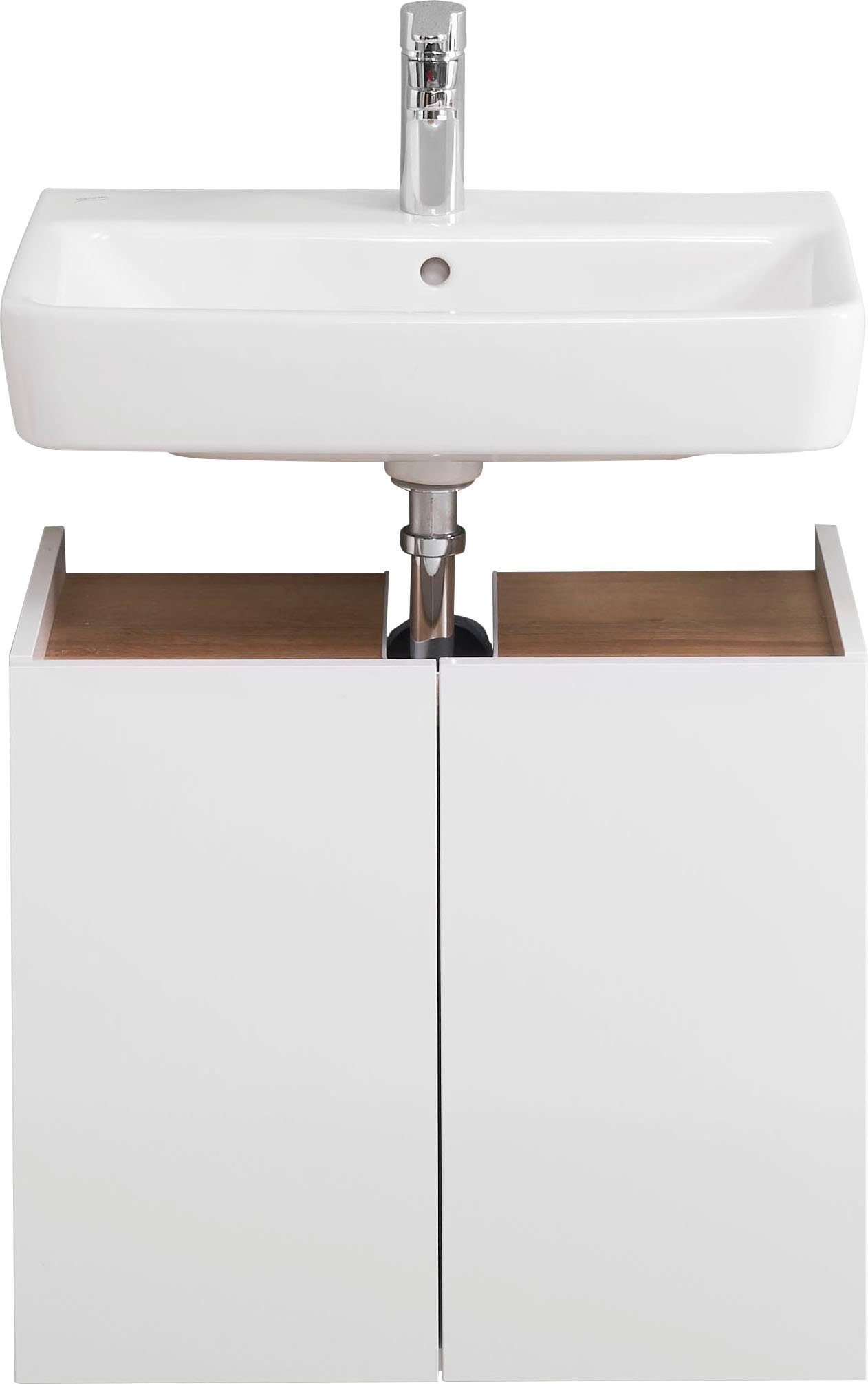 Saphir Waschbeckenunterschrank Quickset 947 Unterbeckenschrank, Weiß günstig online kaufen