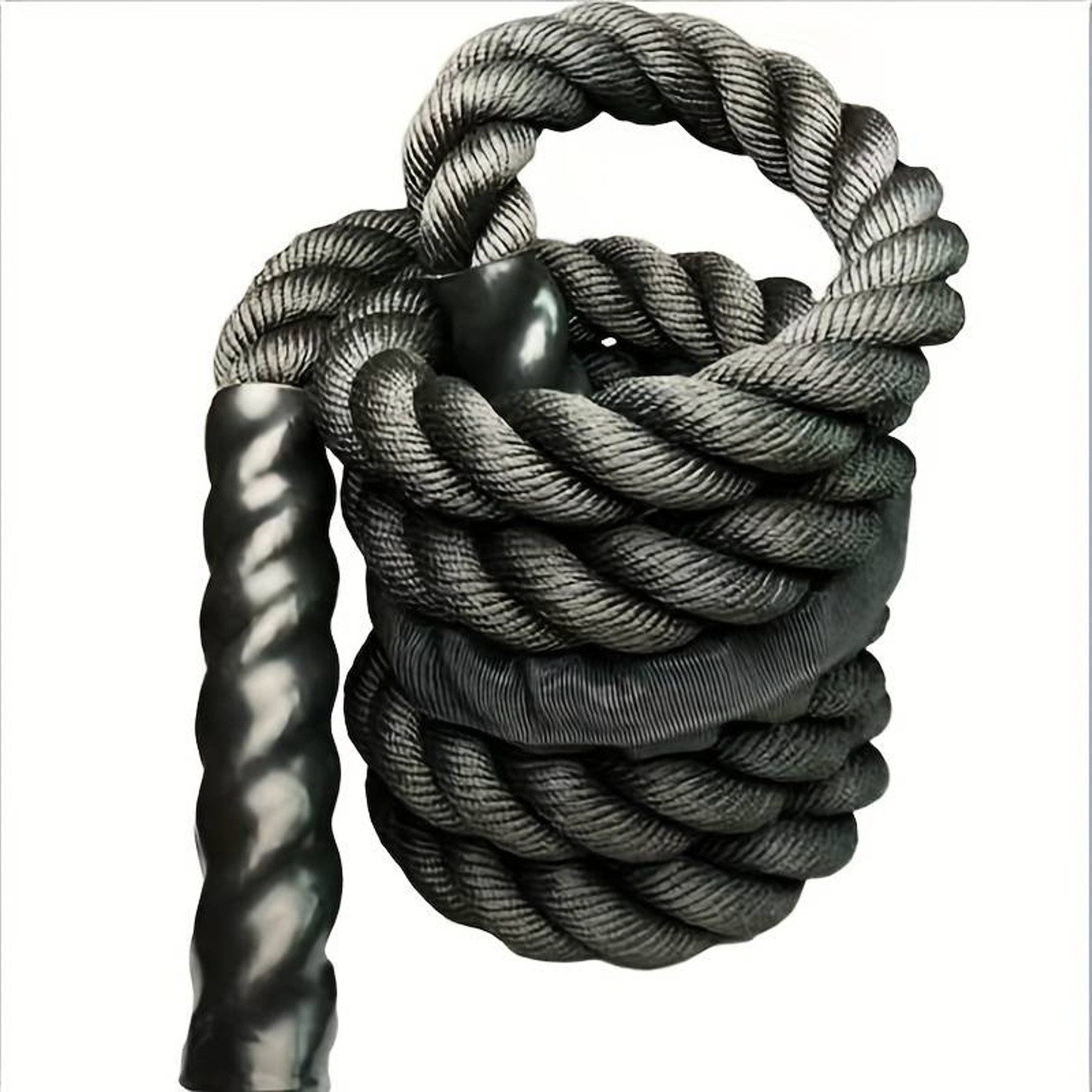 BAY-Sports Springseil Battle Rope Tau Heavy SCHWER DICK Sprungseil Boxen Fitness, 1,2 Kilo schwer, 275 cm lang, 2,7 cm dick