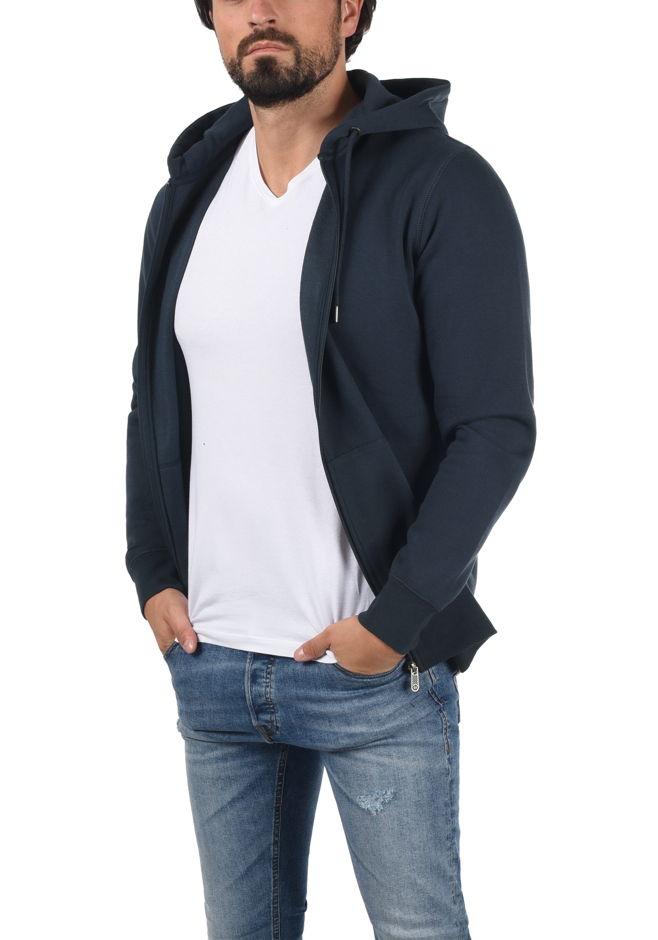 !Solid Kapuzensweatjacke SDBerti Zip-Hood Sweatshirtjacke mit weicher Fleece-Innenseite