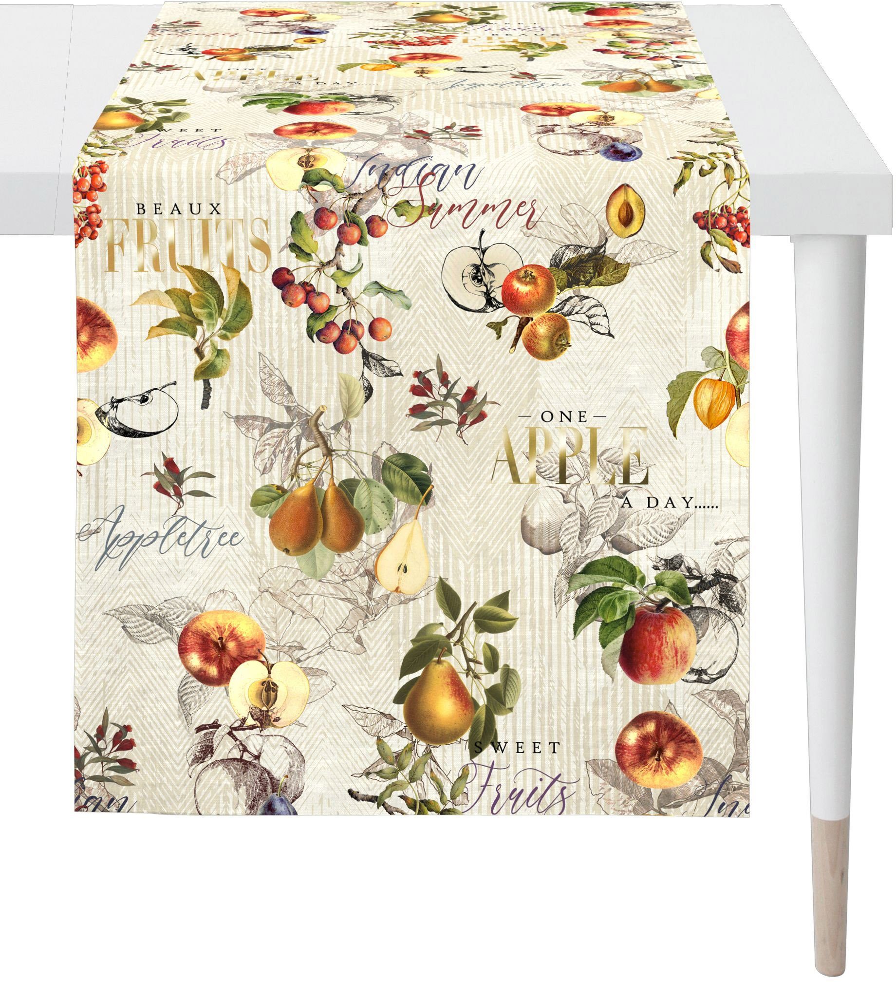 APELT Tischläufer 1609 HERBSTZEIT, Herbstdeko, Herbst (1-tlg), Digitaldruck | Tischläufer