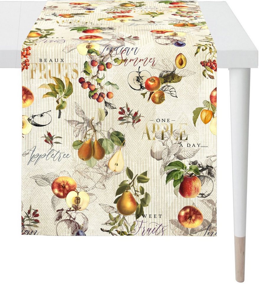 APELT Tischläufer 1609 HERBSTZEIT, Herbstdeko, Herbst (1-tlg), Digitaldruck,  STANDARD 100 by OEKO-TEX® zertifiziert