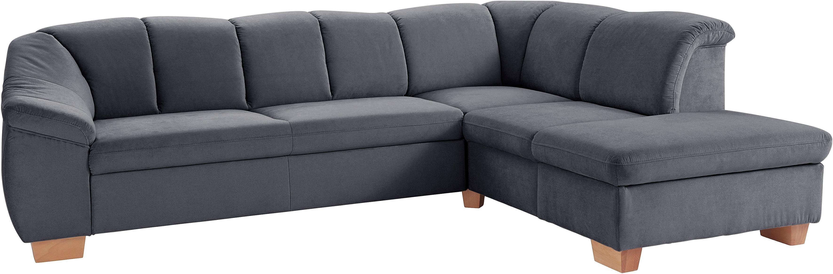 sit&more Ecksofa "Santo L-Form", mit Federkern, wahlweise mit Bettfunktion günstig online kaufen