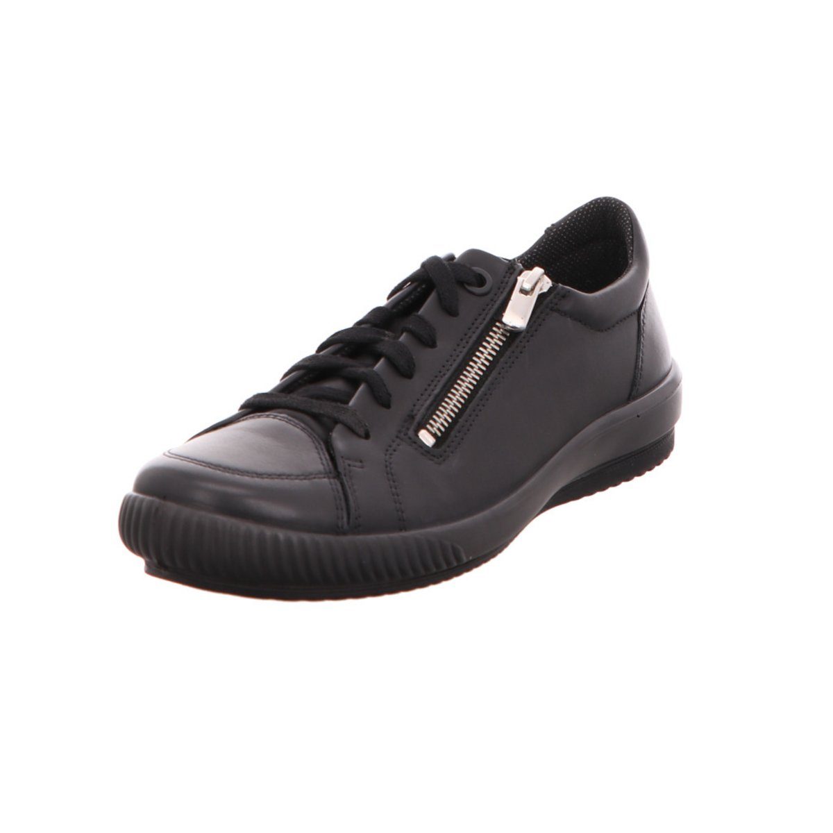 Freizeit Schnürer für Damen in schwarz Sneaker
