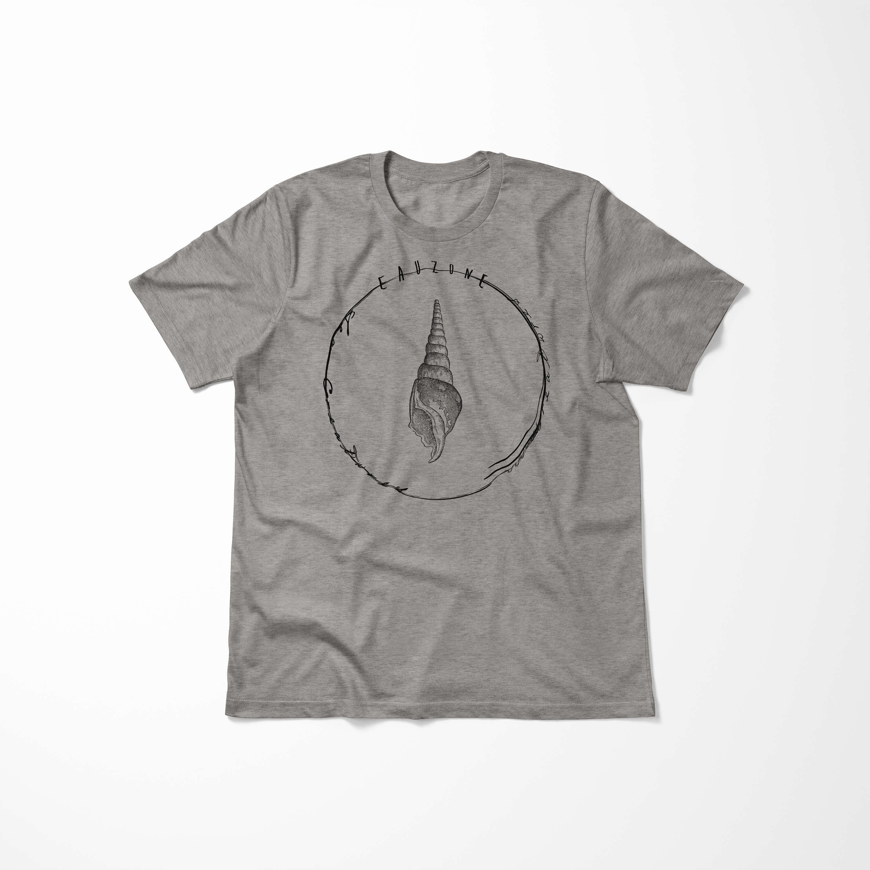 036 feine Struktur Sea Tiefsee - T-Shirt Schnitt / und Creatures, Ash Fische Art Serie: T-Shirt sportlicher Sinus Sea
