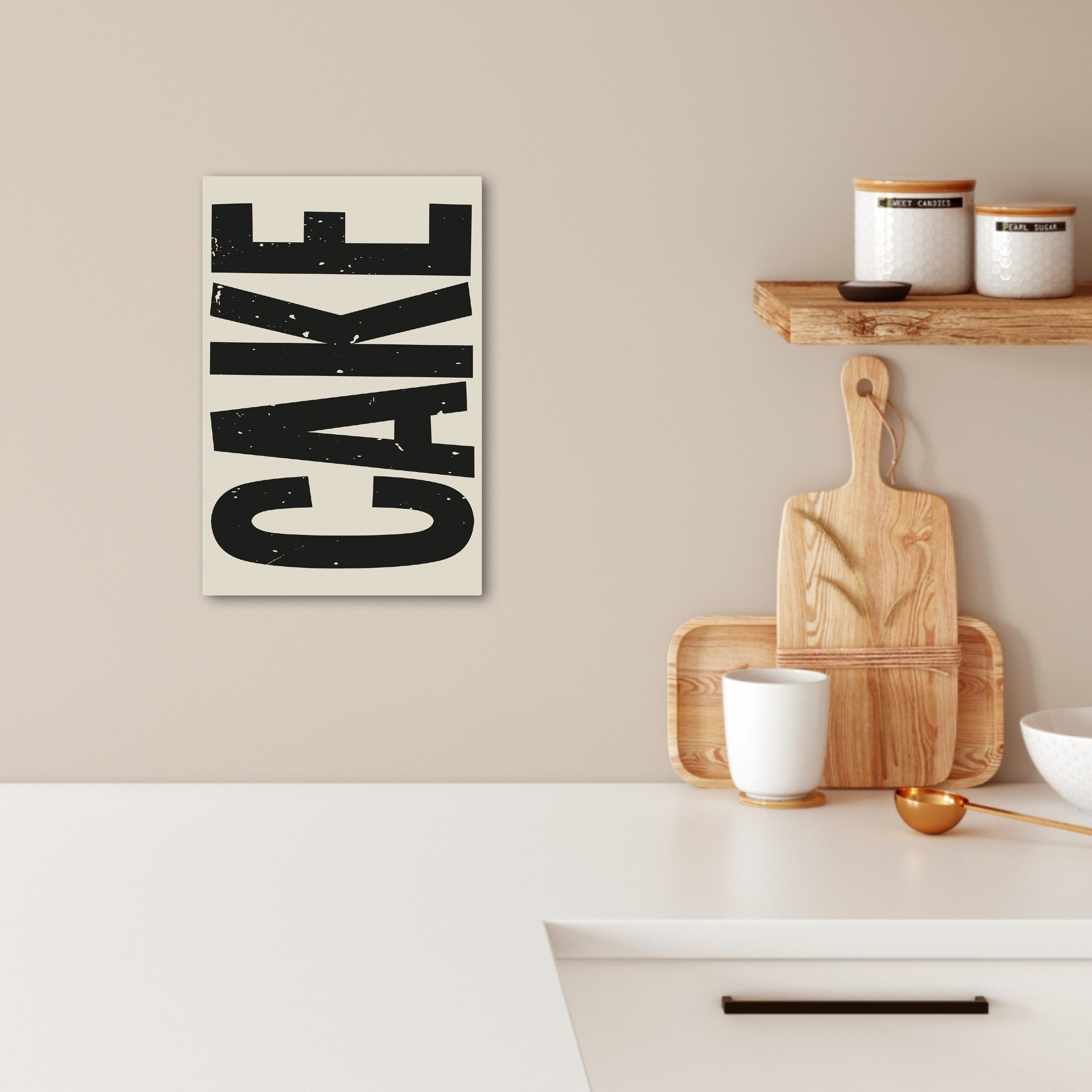 OneMillionCanvasses® Leinwandbild Beige - Japandi - günstig online kaufen