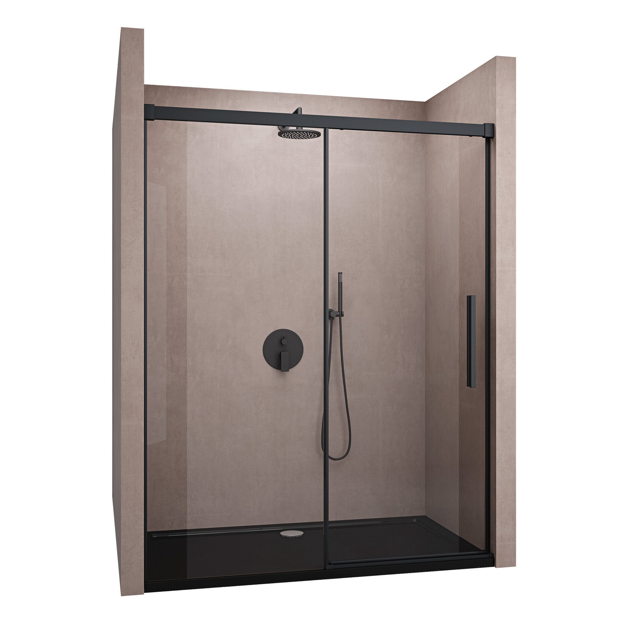 doporro Dusch-Schiebetür Duschtür Nischentür dusche Duschabtrennung Duschkabine, 100x195 cm, Einscheibensicherheitsglas, Klarglas. Reduzierter Preis € 329,95. Unverbindliche Preisempfehlung € 395,94