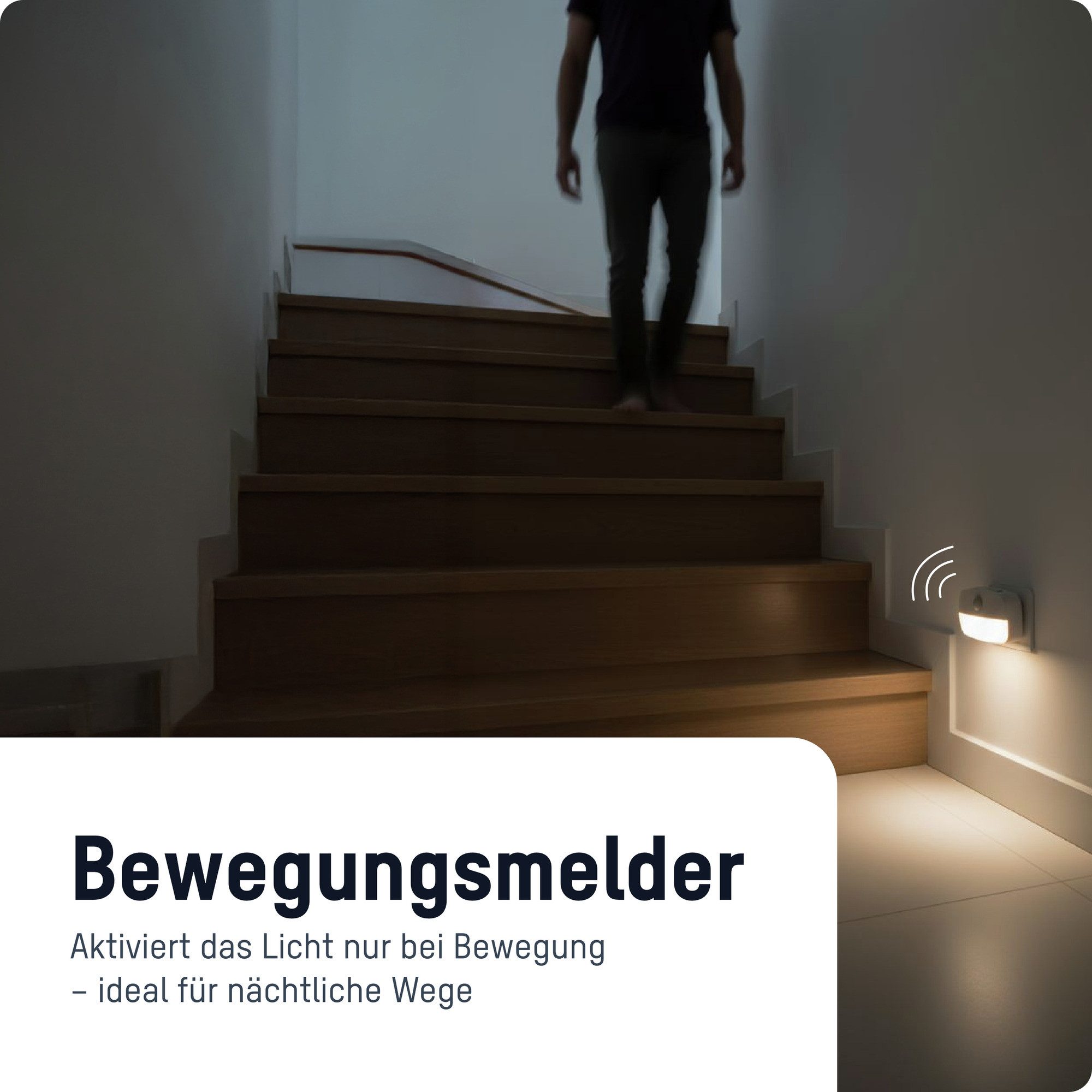 ANSMANN AG LED Dekolicht Nachtlicht mit Bewegungsmelder und Dämmerungsfunktion für Steckdose – Bild 3 von 5