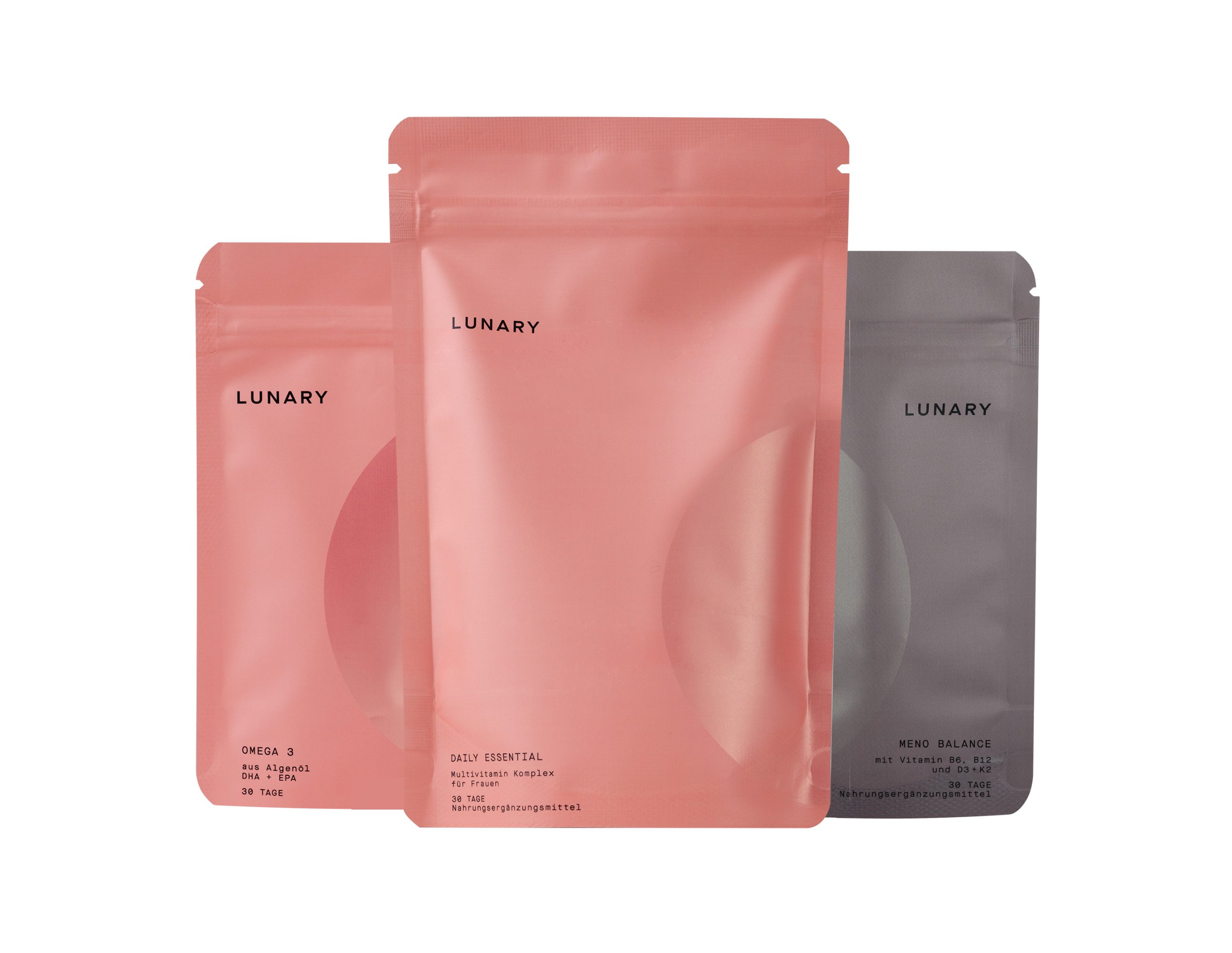 LUNARY Meno Balance Set - für Frauen während der Wechseljahre Kapsel, Pulver, 183 g