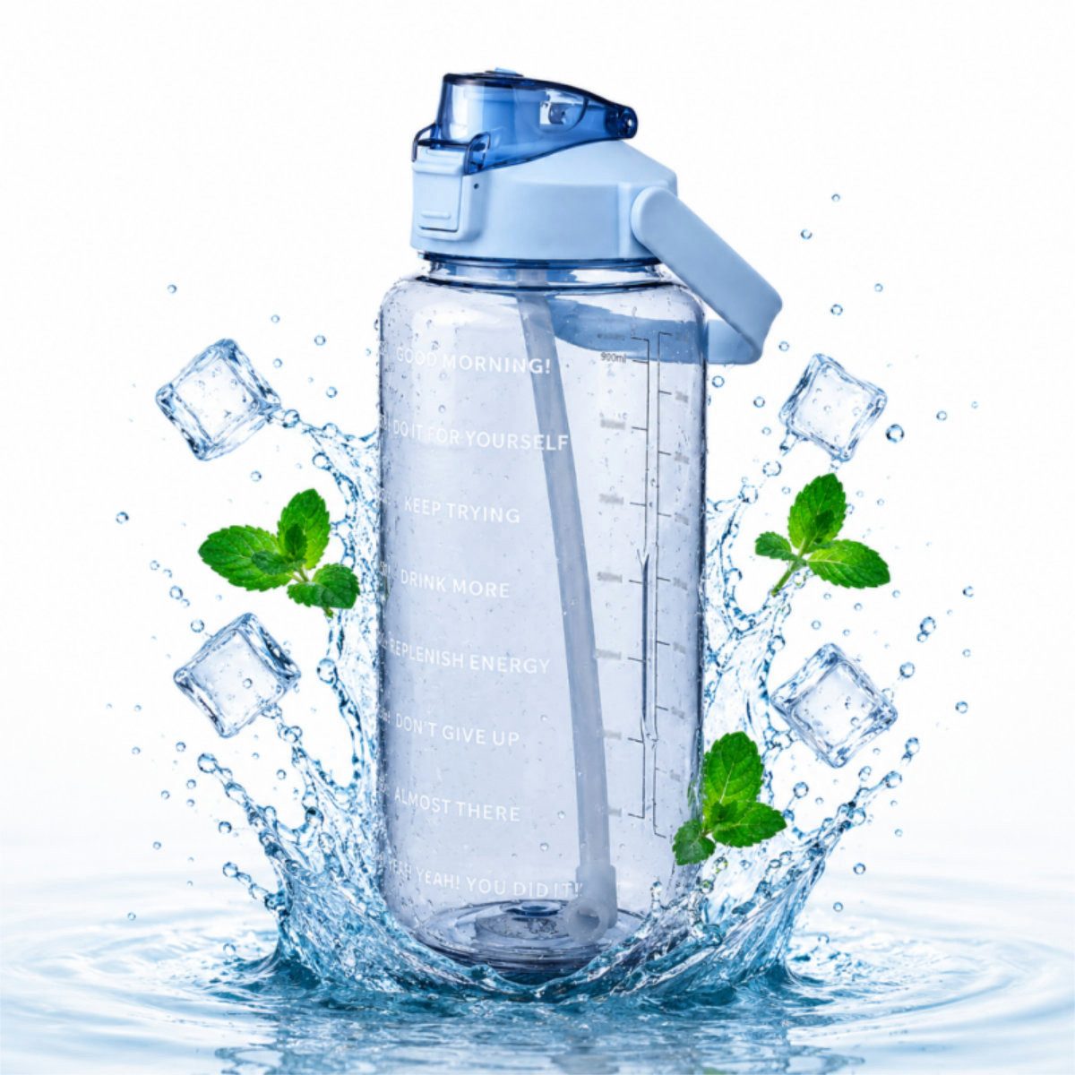 WS-Trend Trinkflasche Sportflasche Wasserflasche Trinkflasche Flasche XXL 2000 ml