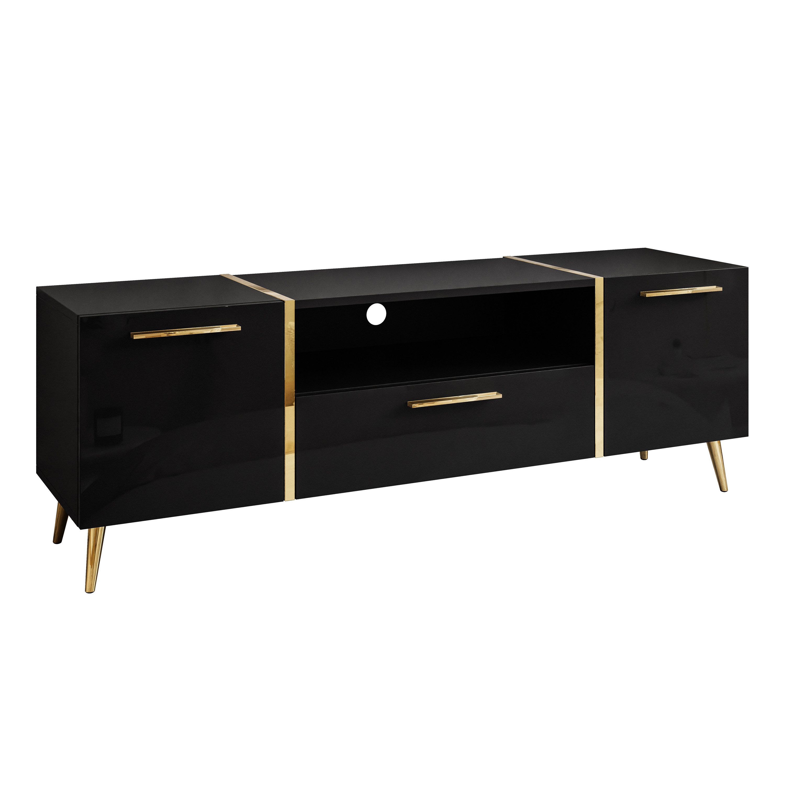 Lookway Lowboard ONYX TV-Schrank auf goldenen günstig online kaufen