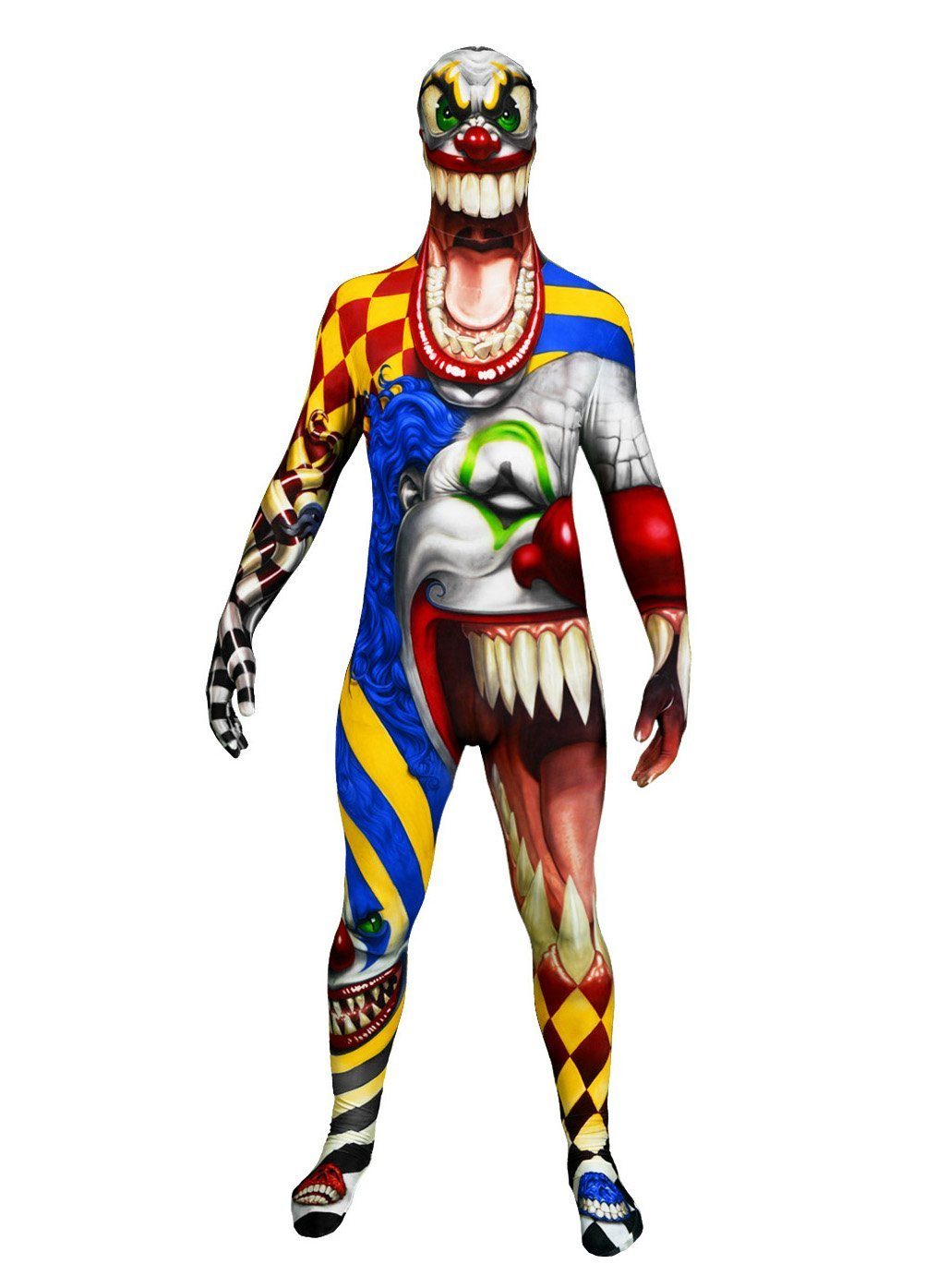 Morphsuits Clown-Kostüm Der Clown - Horror Ganzkörperkostüm für Halloween, Original Morphsuits – die Premium Suits für die besonderen Anlässe