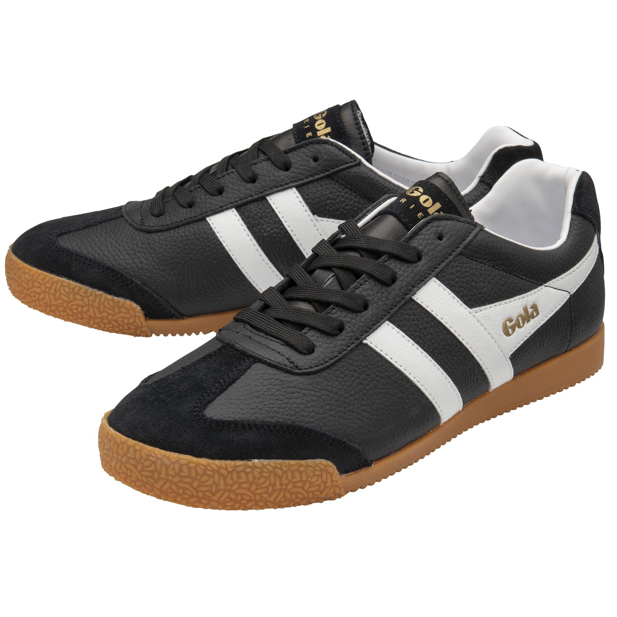 Harrier Leder schwarz/weiss Herren Sneaker