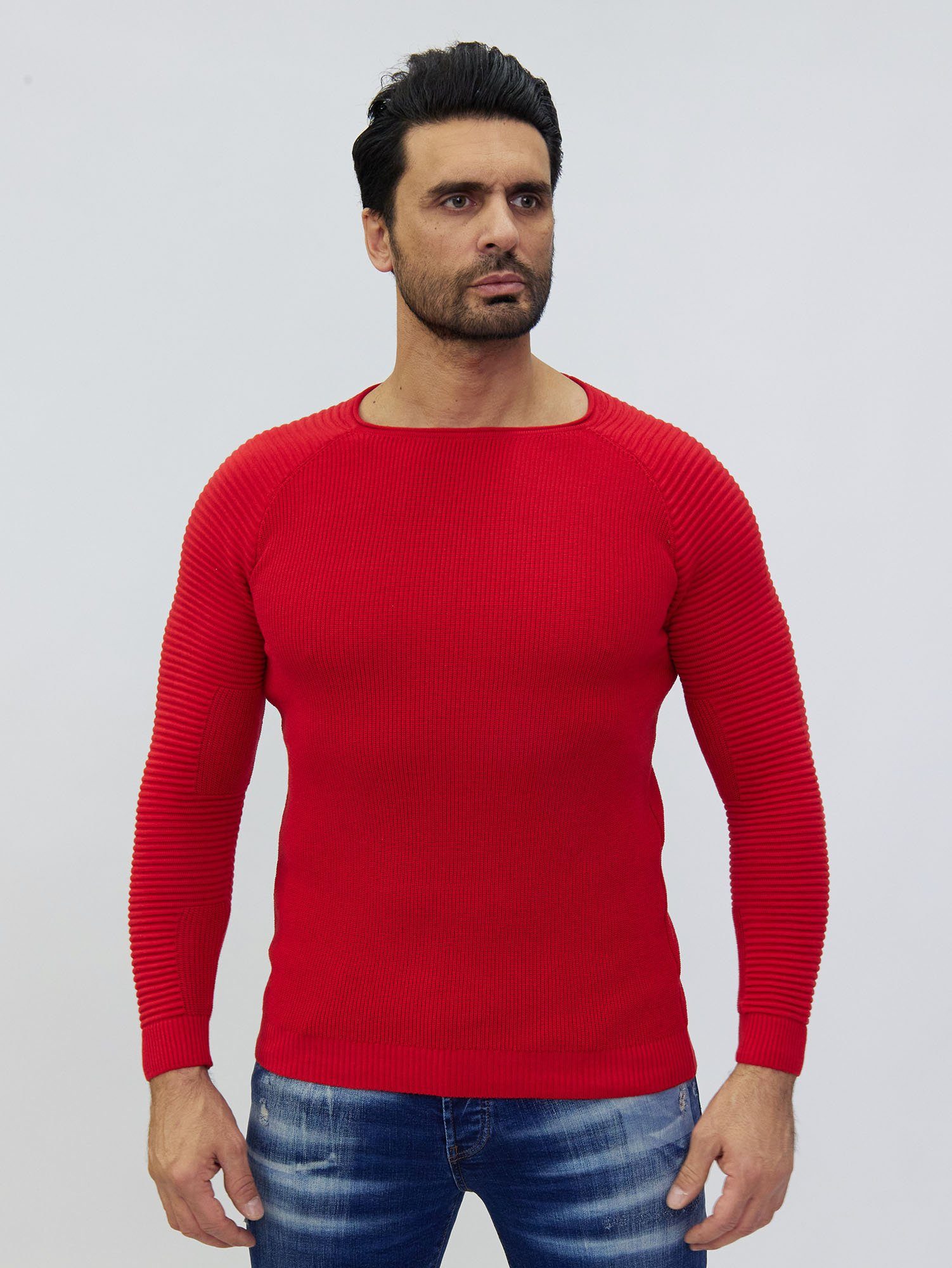 Denim Distriqt Strickpullover Feiner modischer Strickpullover günstig online kaufen