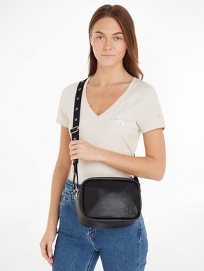 Calvin Klein Jeans Mini Bag ULTRALIGHT DBLZIPCAMERA BAG21 PU, Handtasche Damen Umhängetasche Tasche Damen Recycelte Materialien