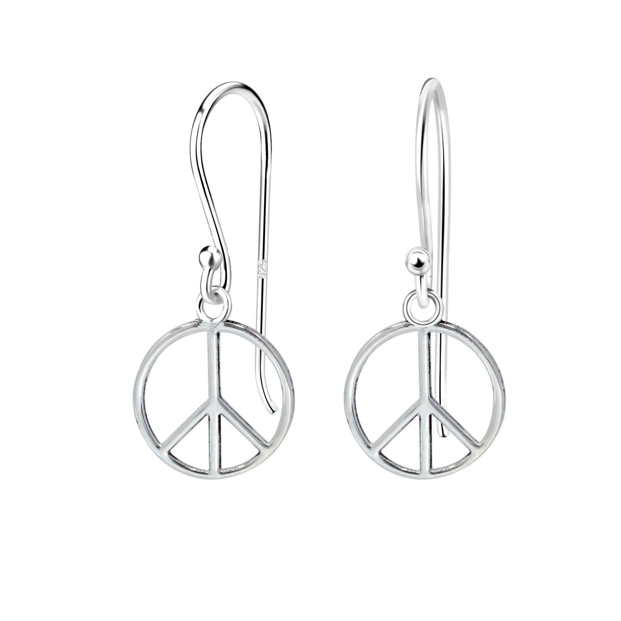 ALEXANDER YORK Paar Ohrhänger PEACE, 2-tlg., 925 Sterling Silber | Ohrhänger