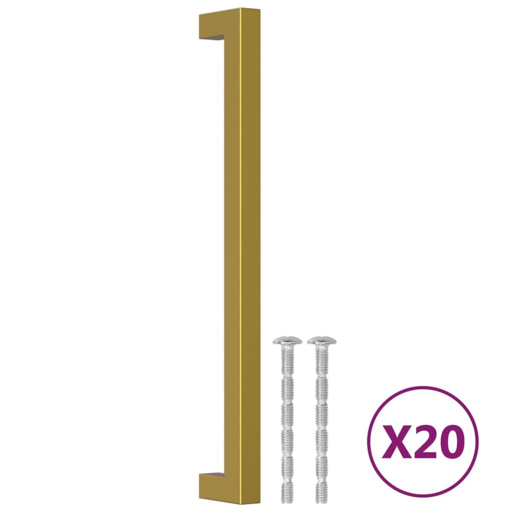Möbelgriff Möbelgriffe 20 Stk Golden 224 mm Edelstahl Möbelknopf Schrankgriff Sch