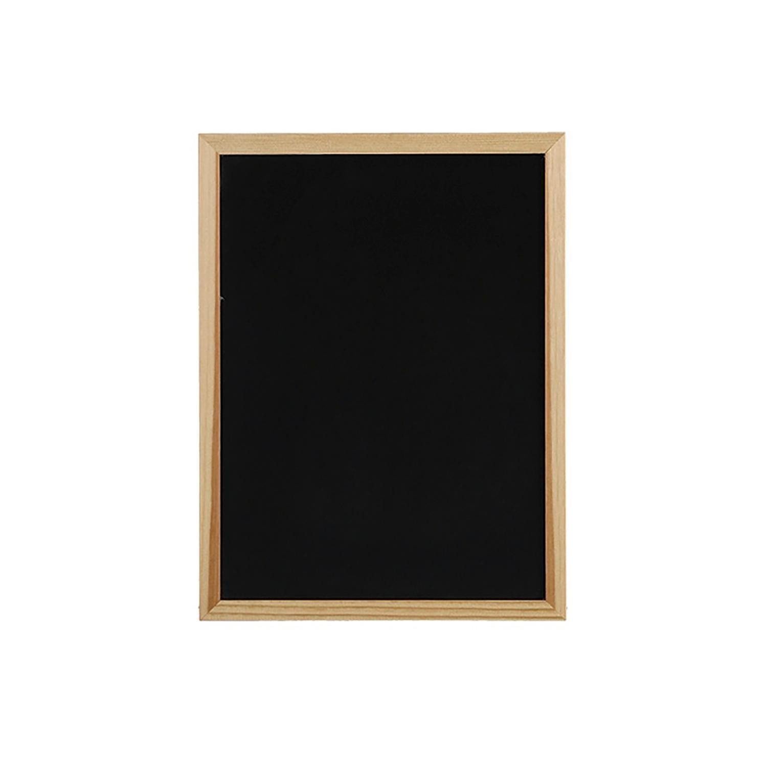 Zeller Present Magnettafel MAGNETTI, Schwarz, Metall, Kiefernholz, 40 x 30 cm