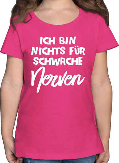 Shirtracer T-Shirt Ich bin nichts für schwache Nerven comic Statement Sprüche Kinder