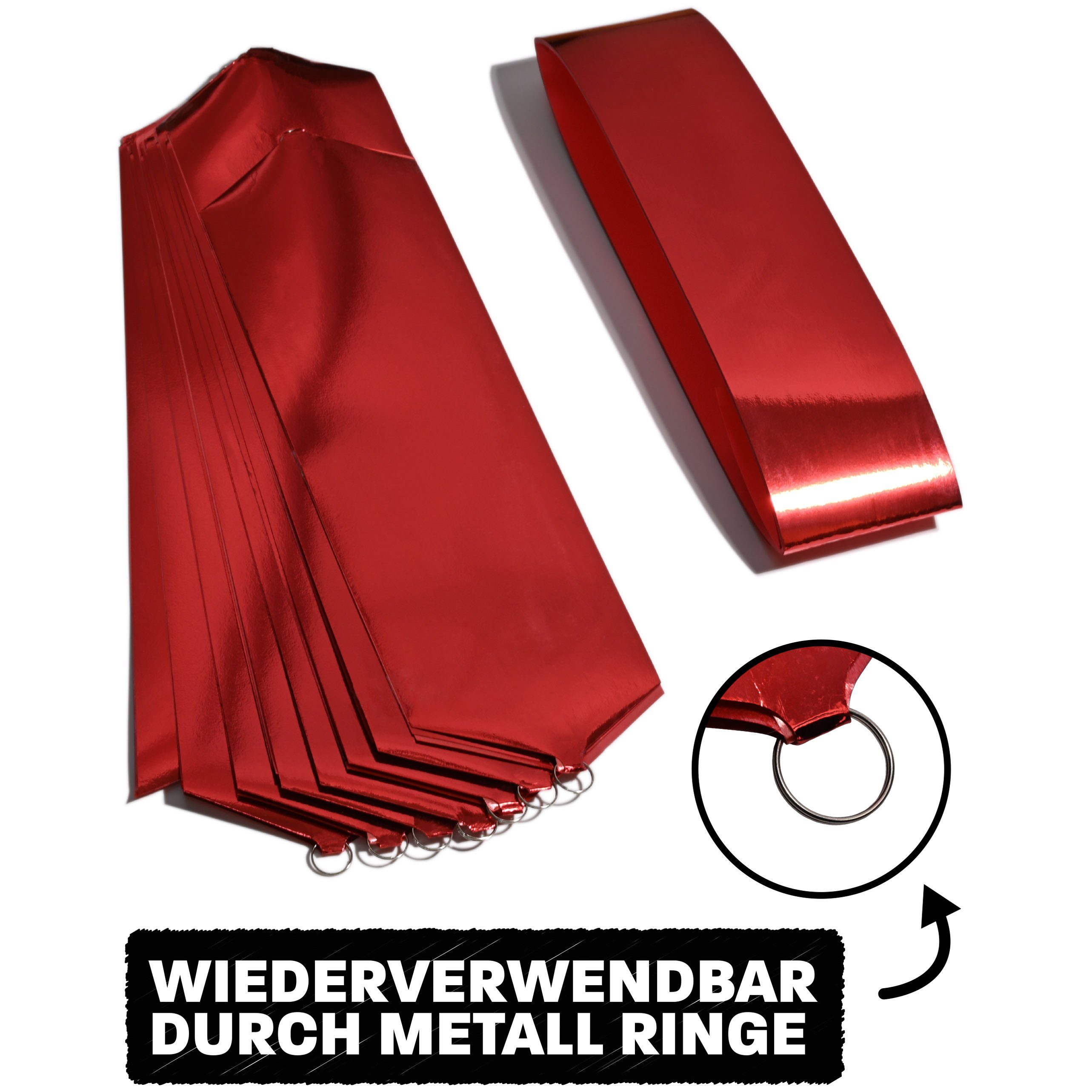 Riesen - Für Aufbau Große Weihnachtsbaumschleife Wiederverwendbar schneller & Silber Leichter Praknu Schleife Auto - Groß Rot Geschenk (1-tlg), Geschenkschleife XXL