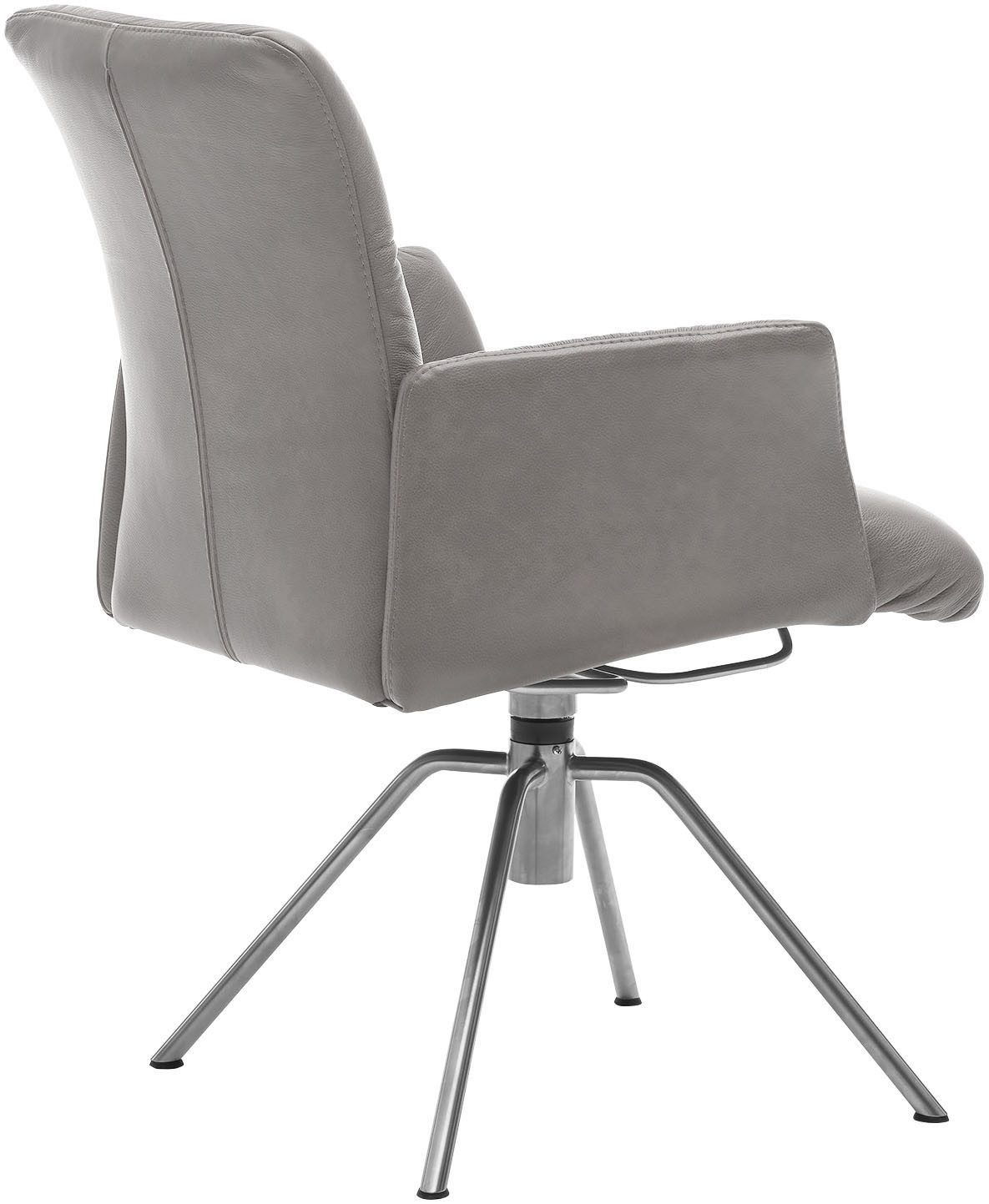 Musterring Armlehnstuhl Helmond 6610 (Packung, 1 St), Gestell Edelstahl, drehbar, besonders leger gepolstert, mit Armlehne