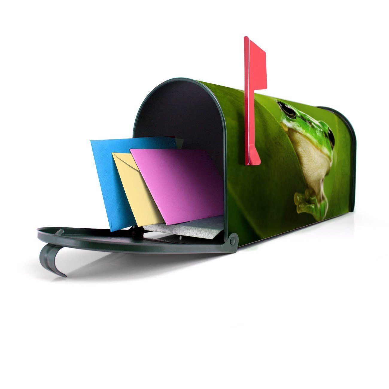 Mailbox grün 17 Frosch x Briefkasten, cm x 22 Briefkasten Mississippi aus Amerikanischer original USA), (Amerikanischer 51 banjado