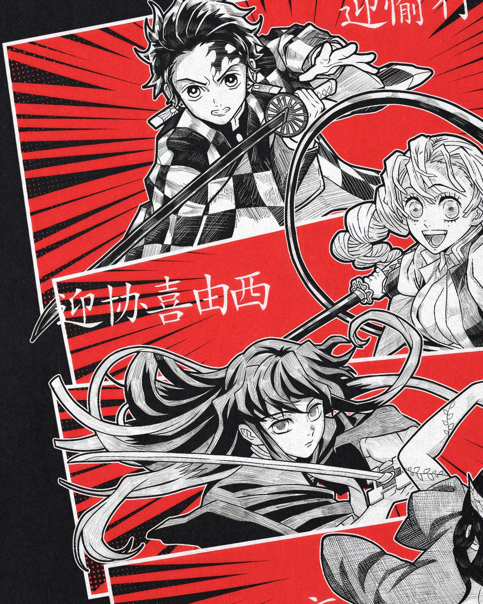 style3 T-Shirt demon slayer kimetsu yaiba tanjiro nezuko zenitsu inosuke kanao genya