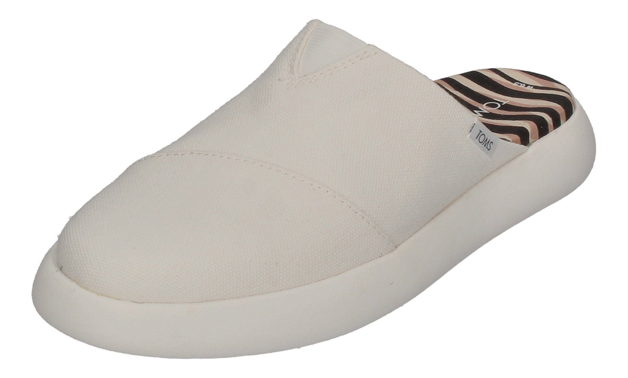 TOMS ALPARGATA MALLOW MULE 10017884 Keilpantolette White