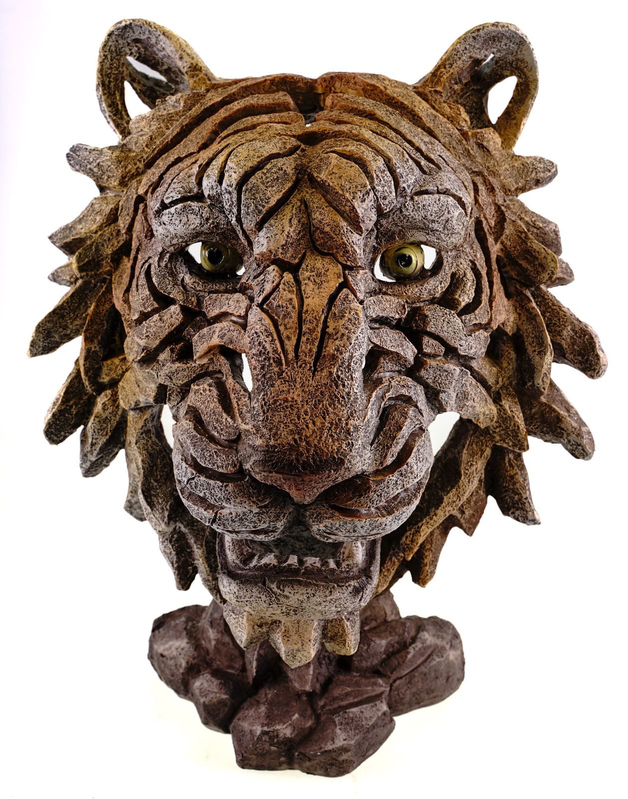 Dekofigur Dekofigur Löwenkopf modern 40 cm aus Polyresin Figur Deko Skulptur