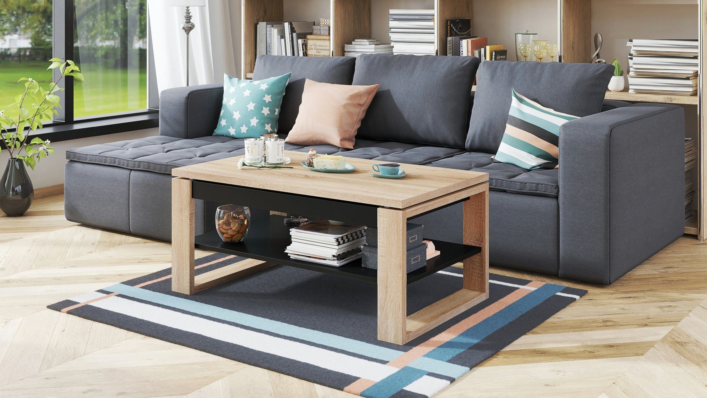 designimpex Couchtisch Design Multifunktionstisch Nuo Arbeitstisch günstig online kaufen