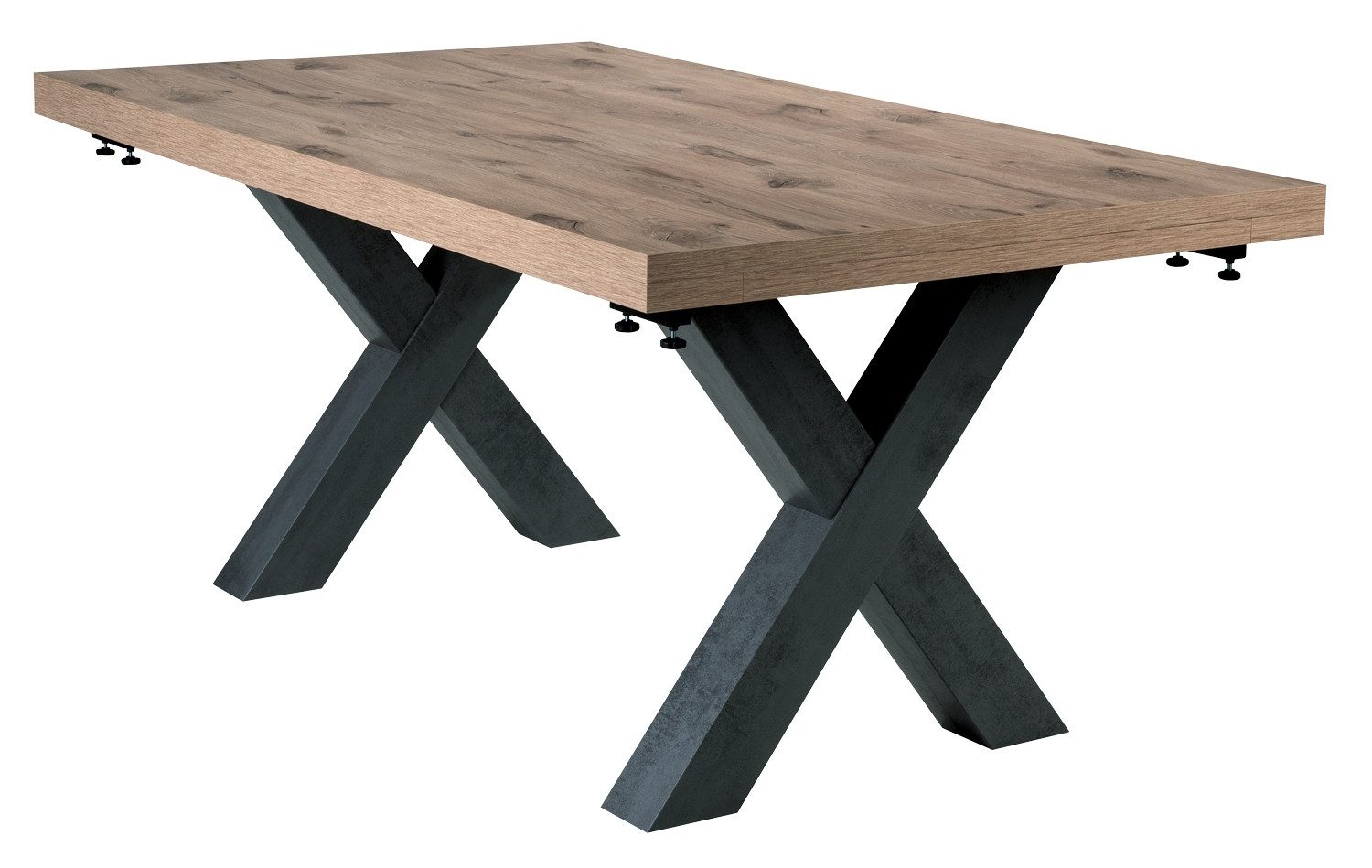Esstisch BIG SYSTEM DELUXE, B 175 x T 100 cm, Graphit Dekor