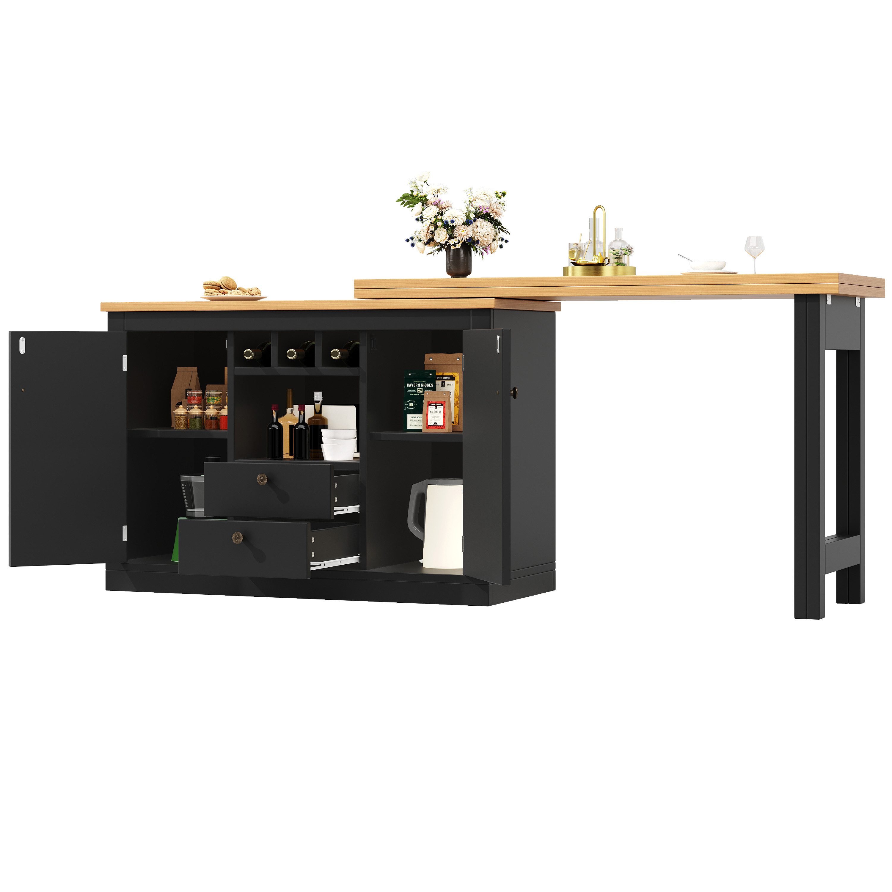 OKWISH Bartisch für Wohnzimmer, Esszimmer, Homeoffice (Moderner Bartisch au günstig online kaufen