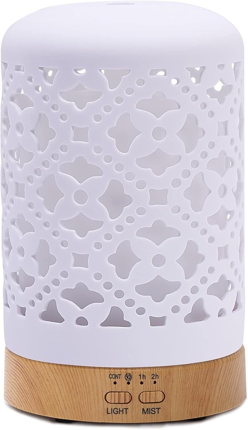 Vivitar Diffuser Keramischer Aroma-Diffusor, Diffusor für ätherische Öle, 0,12 l Wassertank