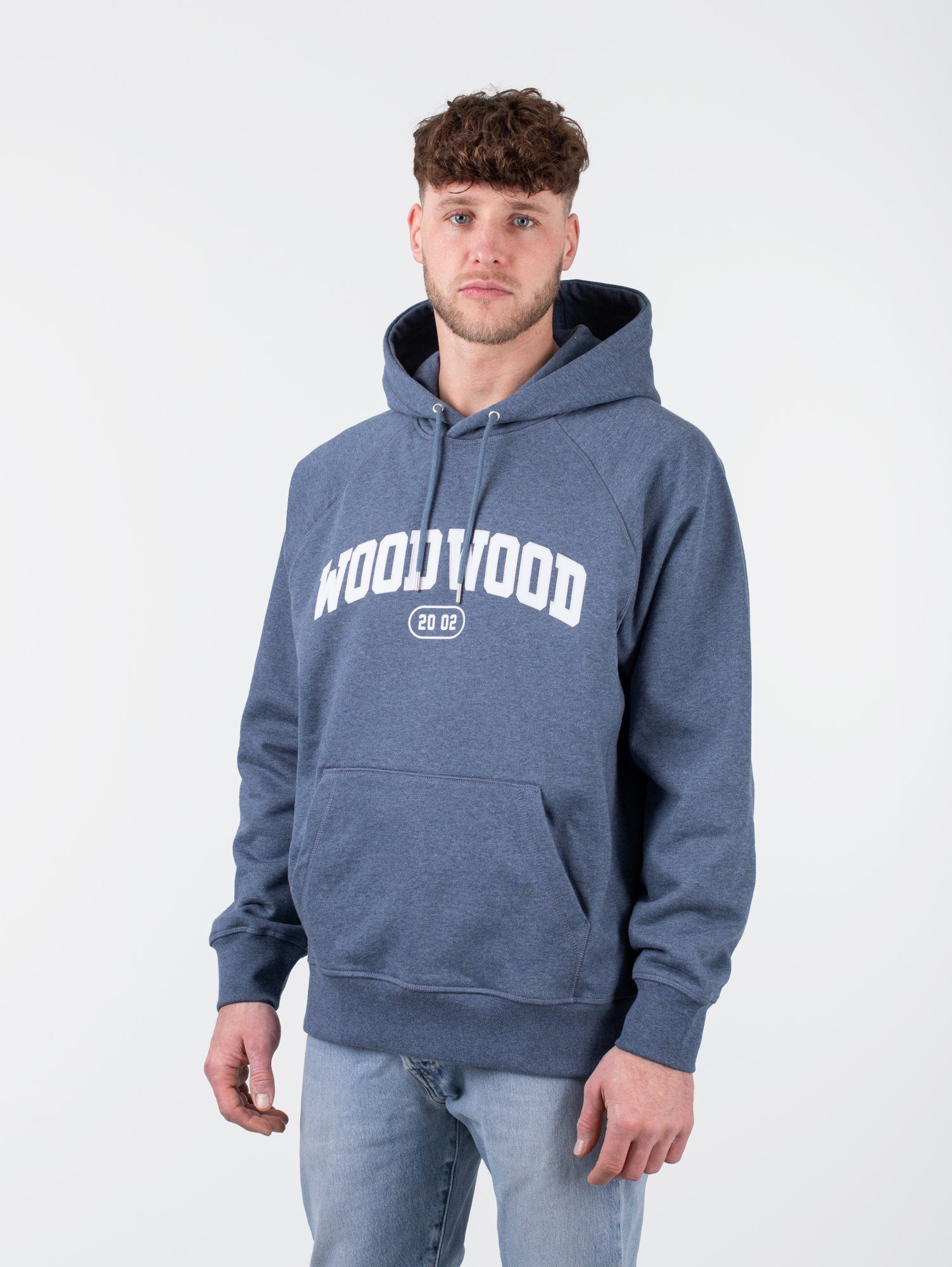 WOOD Hoodie Wood Blue Fred WOOD Hoodie Wood Ivy Marl