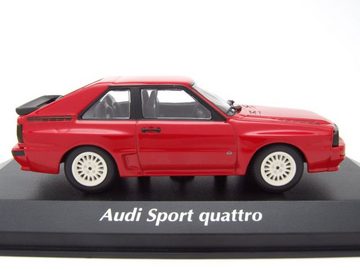 Maxichamps Modellauto Audi Sport Quattro 1984 rot Modellauto 1:43 Maxichamps, Maßstab 1:43