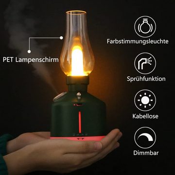 Nettlife LED Schreibtischlampe Tischleuchte Kabellos mit Aroma Diffuser, Wiederaufladbar