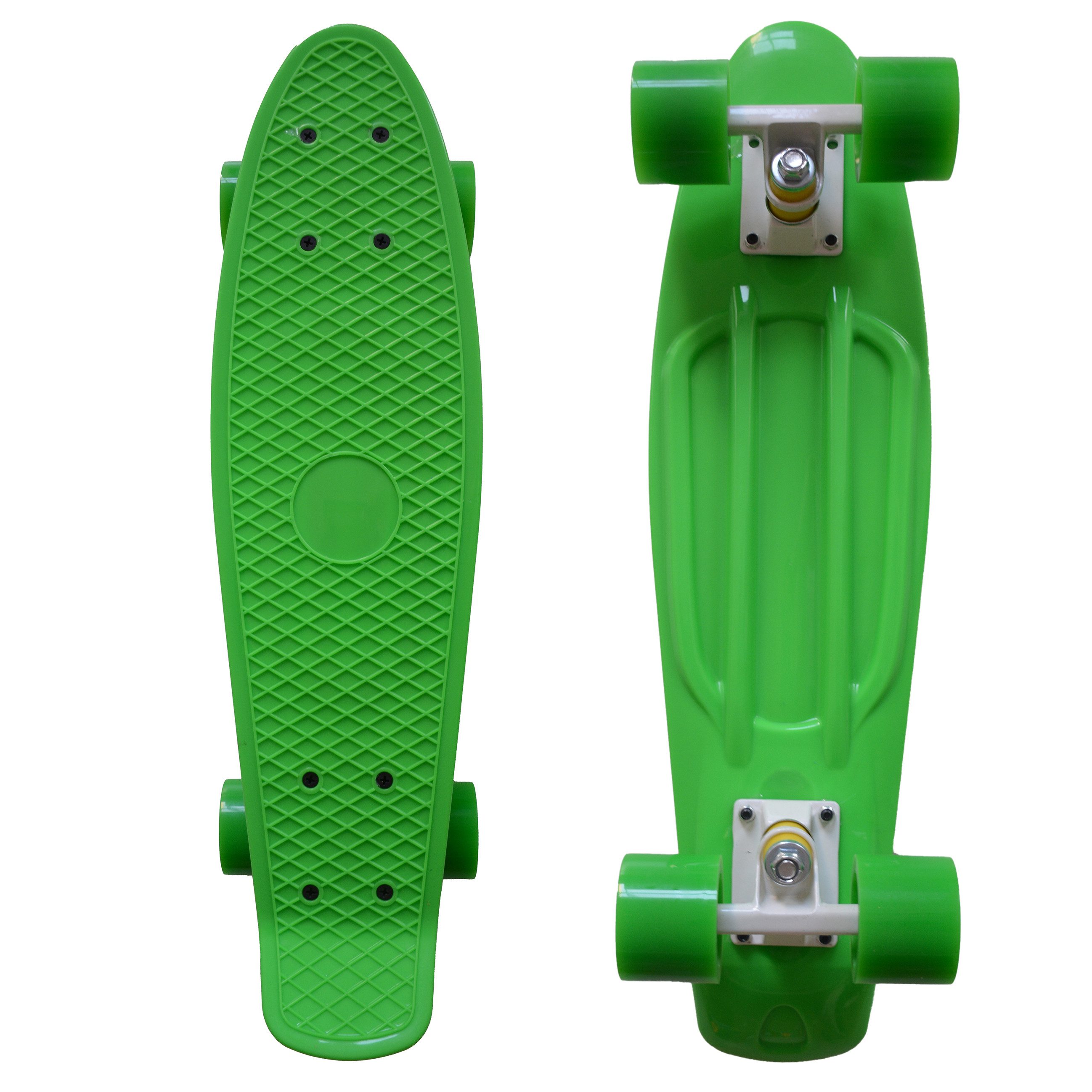 MUWO Miniskateboard "Cruiser" Penny Board Mini Skateboard, wird einsatzbereit verschickt, keine Montage nötig